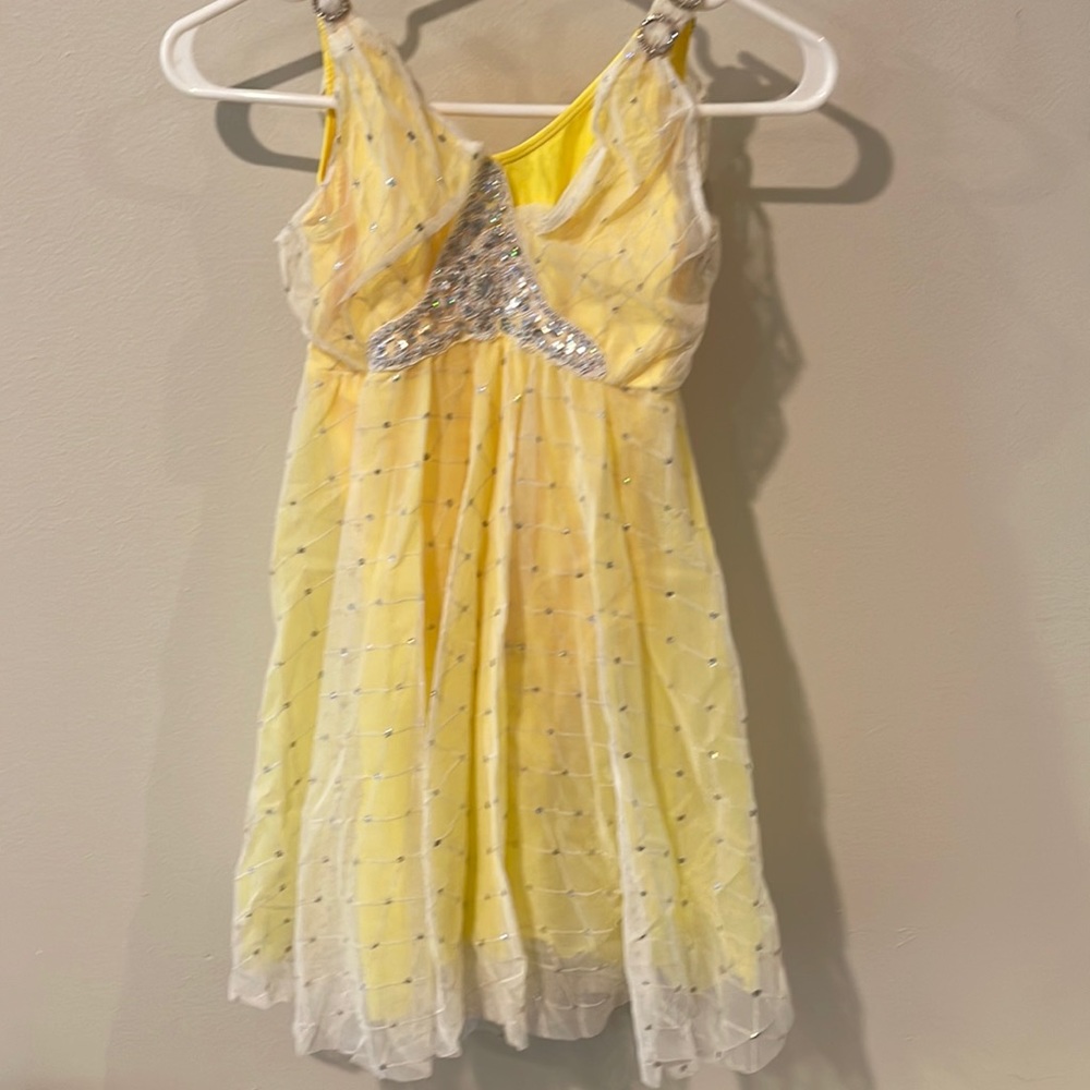 Beautiful yellow dance dress
